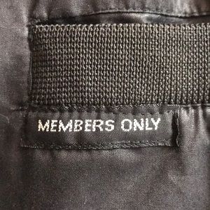 Vintage Member’s Only Jacket - Black